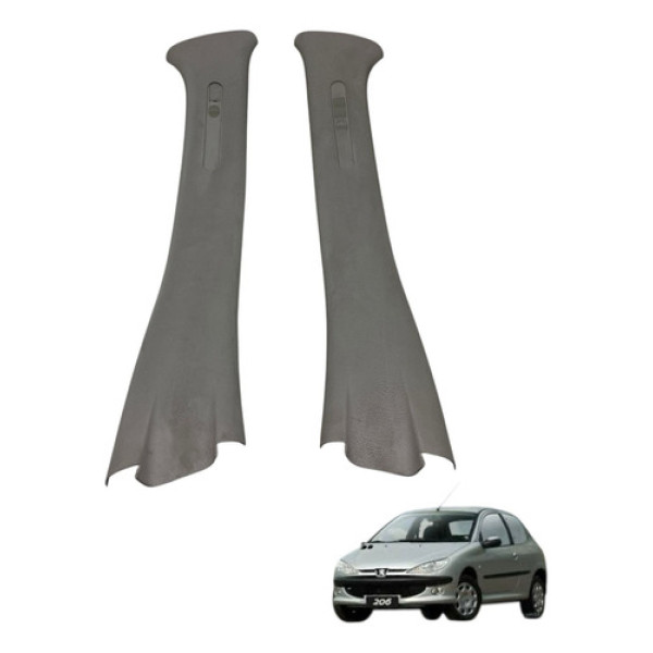 Par Acabamento Da Coluna Central Peugeot 206 2005 (usado)