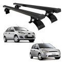 Rack Do Teto Bagageiro Ford Fiesta Hatch Sedan 2002 A 2014 Preto
