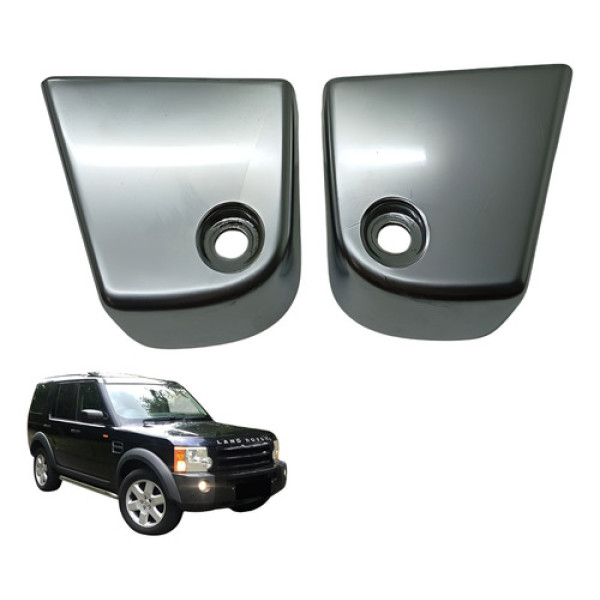 Par Acabamento Dobradica Apoio Braco Discovery 3 2007 2009 Prateado