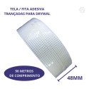 Fita Telada Adesiva Trançada Para Drywall 48mmx90m