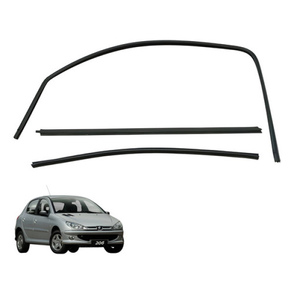 Kit Pestana E Canaleta Dianteira Direita Peugeot 206 2005