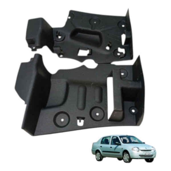 Par Moldura Lateral Forro Porta Malas Clio Sedan 2001 2006