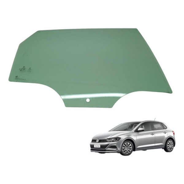 Vidro Da Porta Traseira Lado Direito Polo Tsi 2018 2019 2020