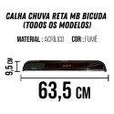 Calha Chuva Porta Caminhao Mb 709 710 712 912 1618 1620 1935 Preto
