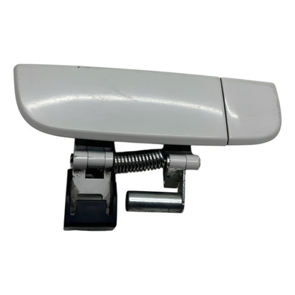 Macaneta Externa Porta Dianteria Direita Soul 2009 2010 2011 Branco Dianteira