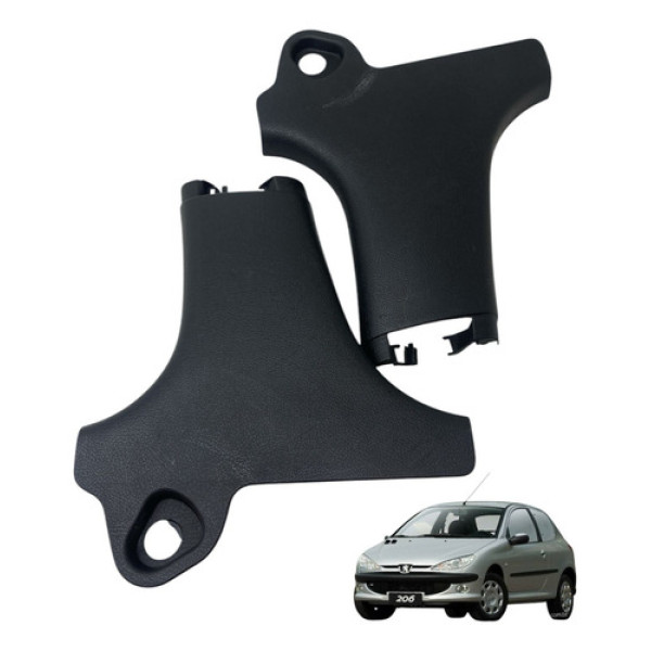 Par Moldura Inferior Coluna Central Peugeot 206 2005 (usado)