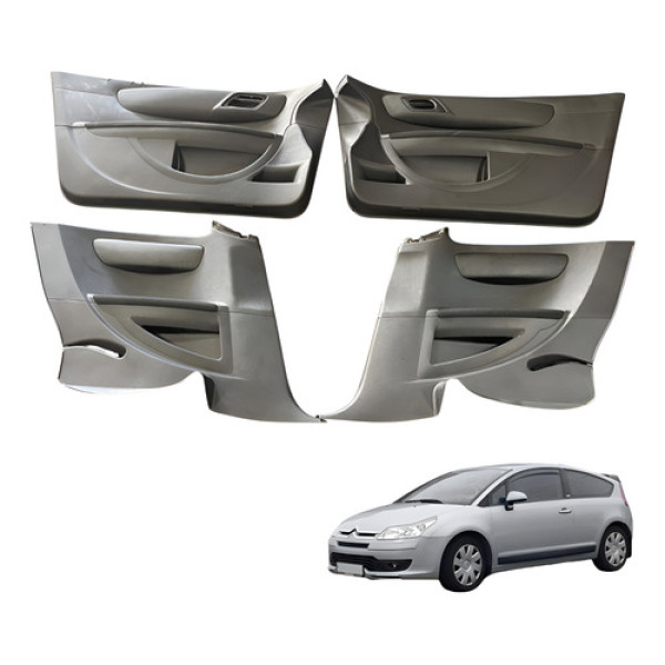 Jogo Forro De Porta Citroen C4 Vtr 2007 2008 2009 Original Preto