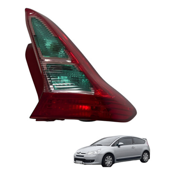 Lanterna Traseira Direita Citroen C4 Vtr 2007 2008 2009 Direito/passageiro Vermelho