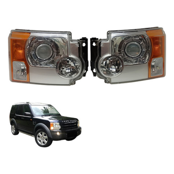 Par Farol Dianteiro Xenon Discovery 3 2007 2008 2009 (usado) Ambos Lados