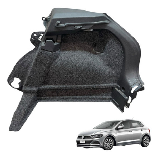 Forro Lateral Direito Porta Malas Vw Polo 2018 2020 (usado)