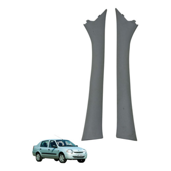 Par Acabamento Coluna Do Parabrisa Clio 2001 2004 (usado)