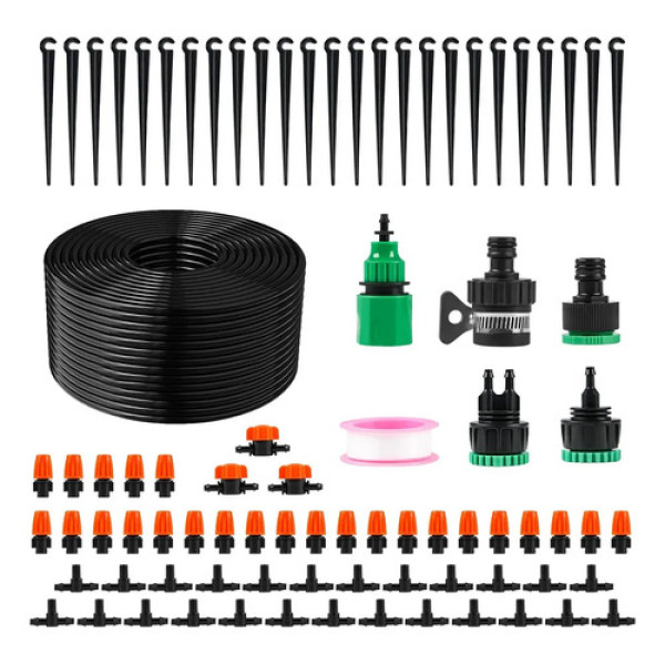 Kit Irrigação Nebulização Completo Névoa + 20m Tubo