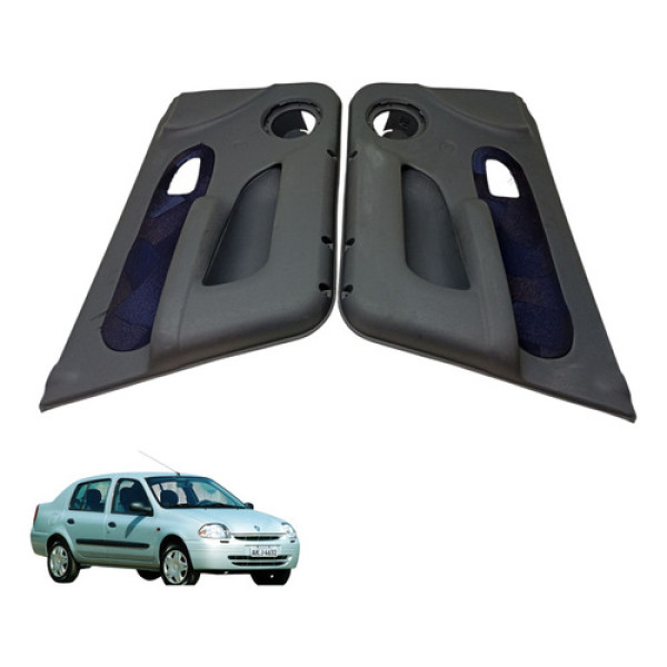 Par Forro De Porta Dianteira Clio Sedan 2001 2004 (usado)