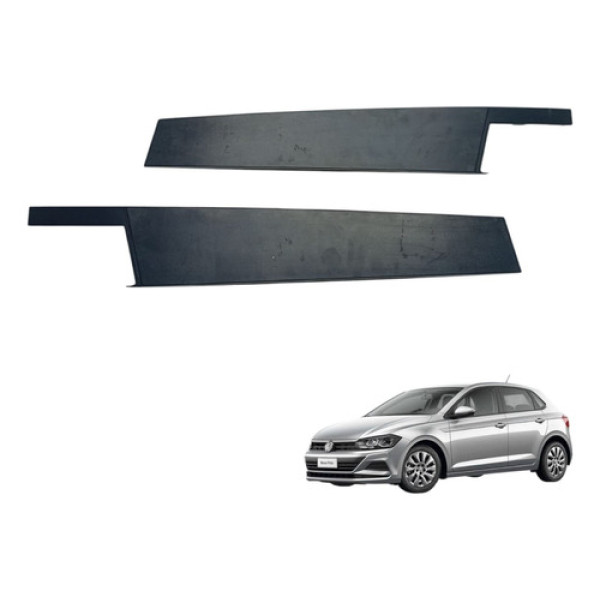 Par Moldura Coluna Portas Dianteiras Polo 2018 2020 (usado)
