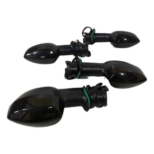 4 Pisca Seta Mini Fume Honda Titan Fan 125 150 160 2014 2020 Preto