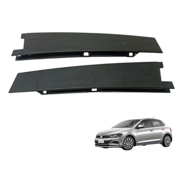 Par Acabamento Externo Porta Traseira Polo 2018 2020 (usado)