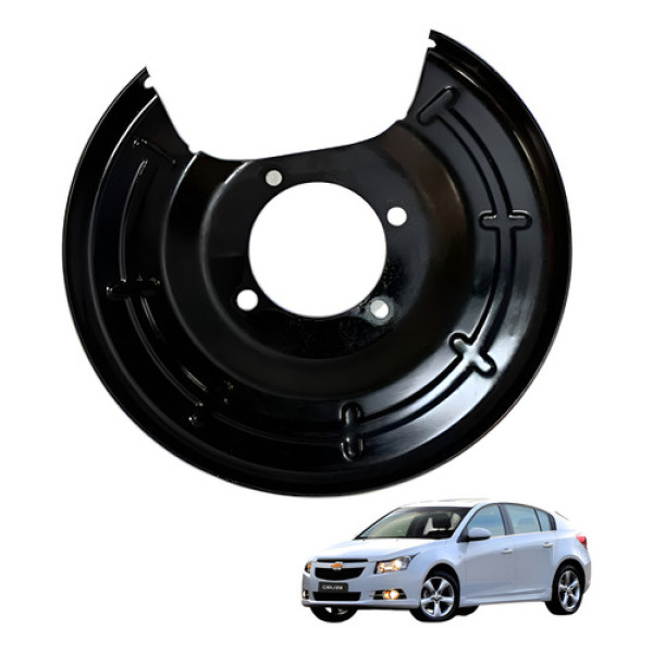 Espelho De Roda Traseira Esquerda Gm Cruze Hatch 2012 2016  Preto