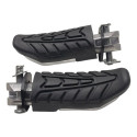 Kit Suporte Bacalhau Com Pedaleira Traseira Cg 160 Titan Fan Cinza