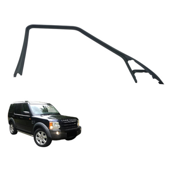 Moldura Porta Dianteira Esquerda Discovery 3 2008 (usado) Preto