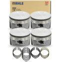 Kit 4 Pistoes E Anel 0,50 Mahle Gol Fox Voyage 1.0 8v Flex