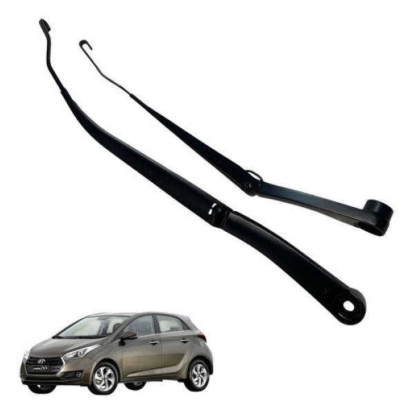 Par Braco Limpador Parabrisa Hb20 2015 2017 Original (usado) Esquerdo