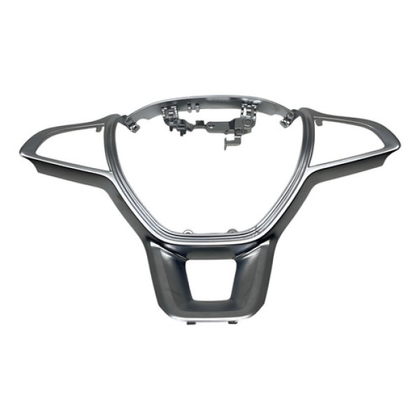 Moldura Cromada Aplique Do Volante Duster 2020 2021 2022 Prateado