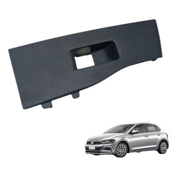 Moldura Botao Vidro Traseiro Esquerdo Vw Polo 2018 2019 2020