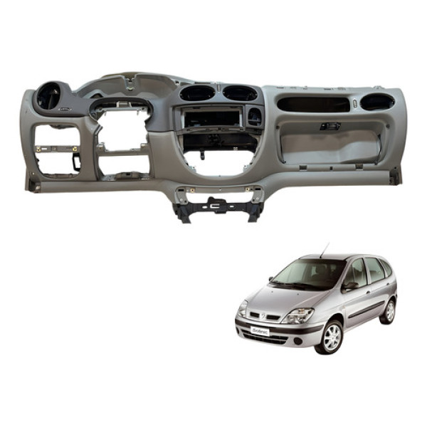 Capa Painel Tabelier Renault Scenic 1.6 2002 2007 (usado) Cinza Scenic