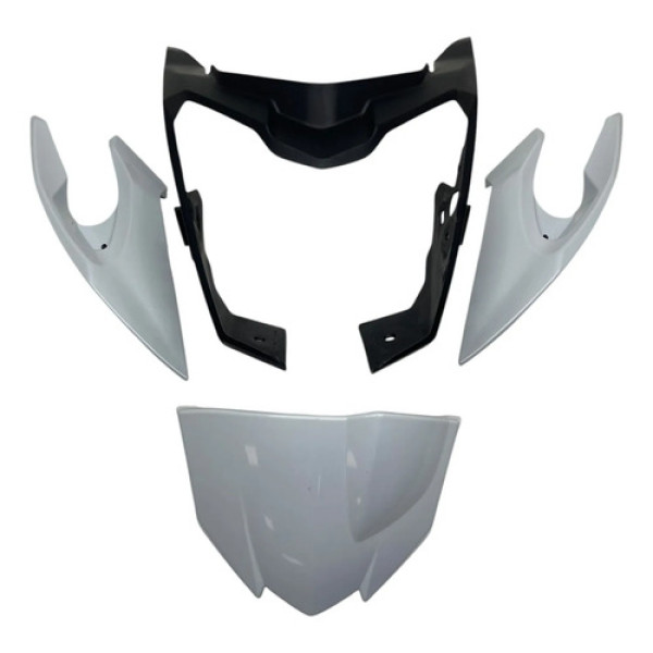 Kit Carenagem Dianteira Frente Farol Fazer 150 2014 2018 Branco