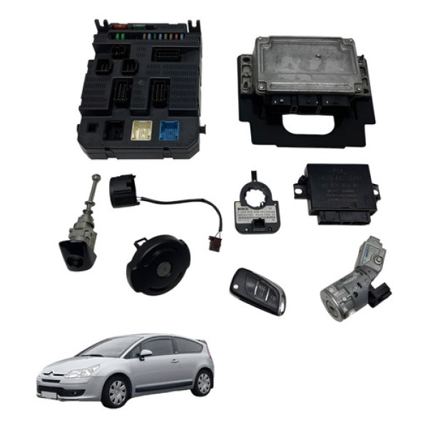 Kit Code Modulo Injecao Citroen C4 Vtr 2.0 2007 2009 Manual