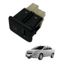 Botao Conector Tomada Usb Auxiliar Cobalt 2013 2015 (usado)