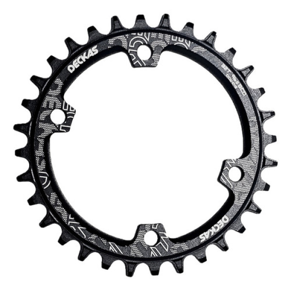 Coroa Deckas Narrow Wide 32t Bcd 96s Shimano 50g Preto 32