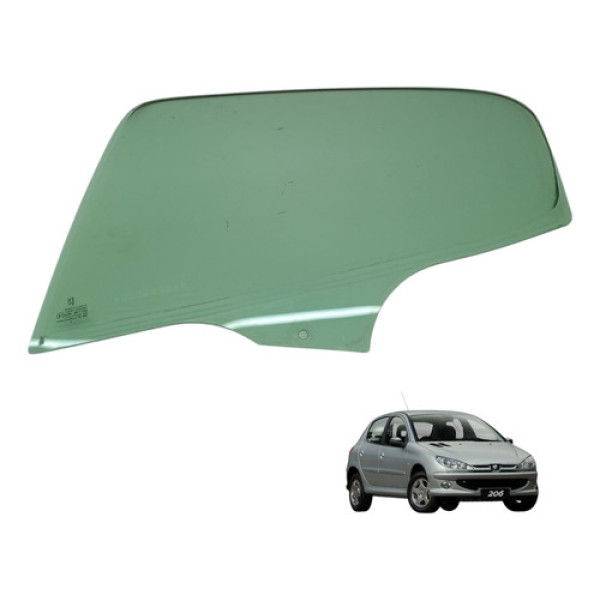 Vidro Traseiro Esquerdo Peugeot 206 2004 2005 2006 (usado)