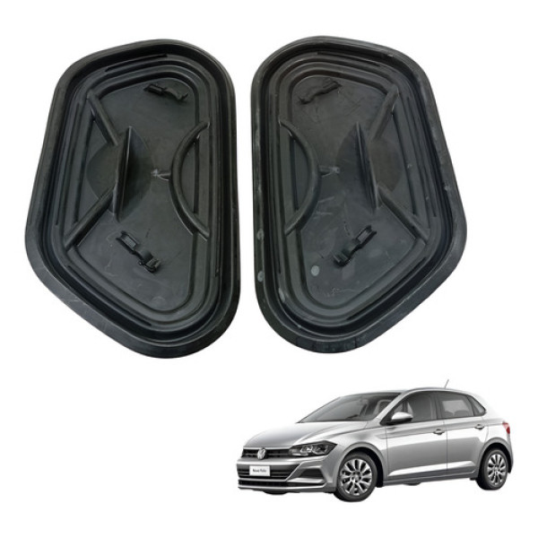 Par Acabamento Interno Porta Traseira Polo 2018 2019 2020 Preto