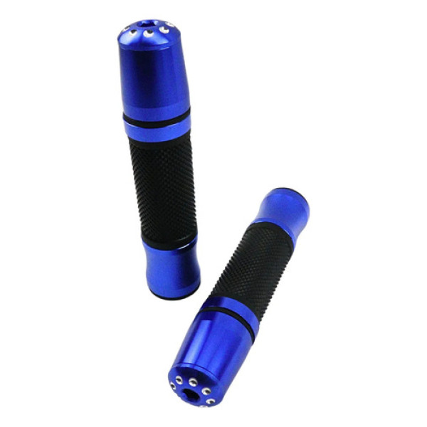 Kit Manopla Punho + Peso Cbr600rr Cb1000r Cb650f Cb500 Cb300 Azul