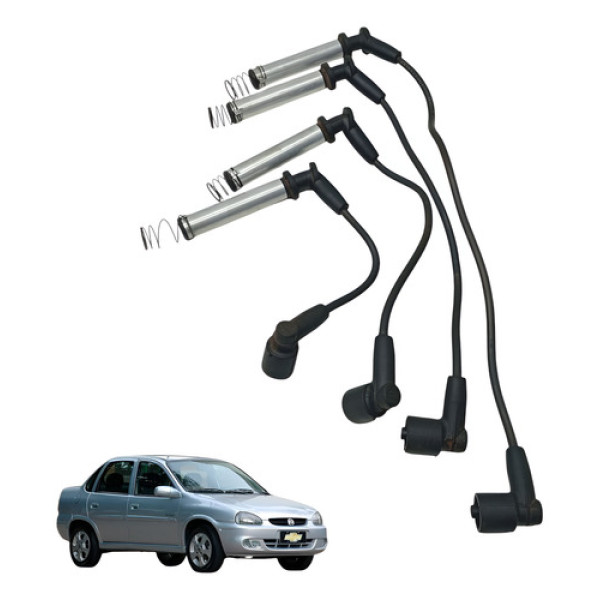 Jogo Cabo De Vela Gm Corsa Classic 1.0 2001 2002 2003 2004 Preto