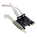 Placa Pci Express Dex 2 Portas Seriais 1 Paralela Low Profile Dp-03
