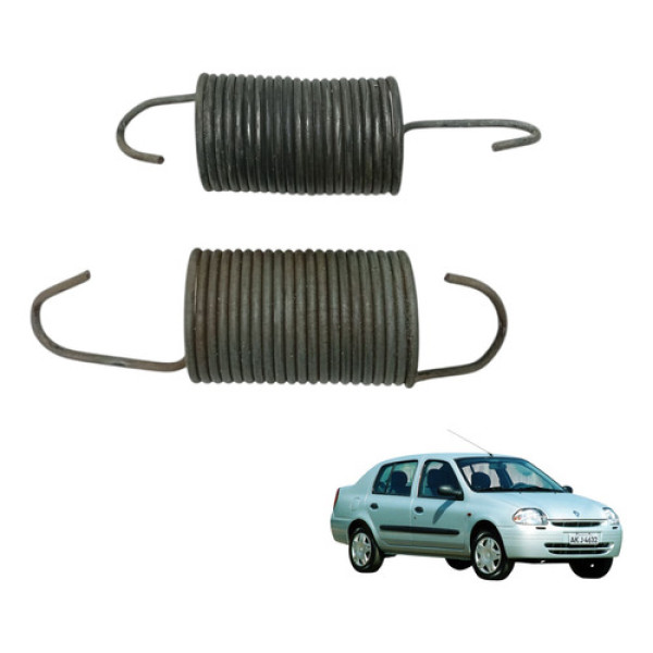 Par De Molas Tampa Traseira Clio Sedan 2001 2002 2003 2004