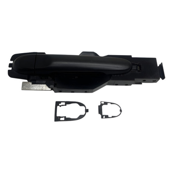 Macaneta Externa Porta Traseira Esquerda March 2013 2016 Preto Traseira