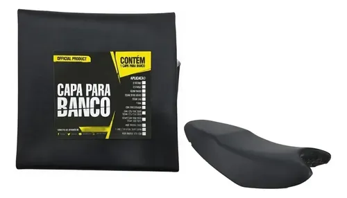 Capa Do Banco Protork Para Honda Fan Titan 125 2000 A 2008 Preto