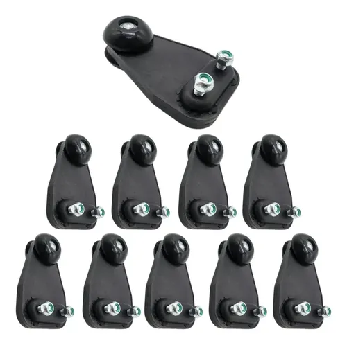 Kit 10 Rodízio Com Kit Fixador - Lona Lateral Caminhão Sider